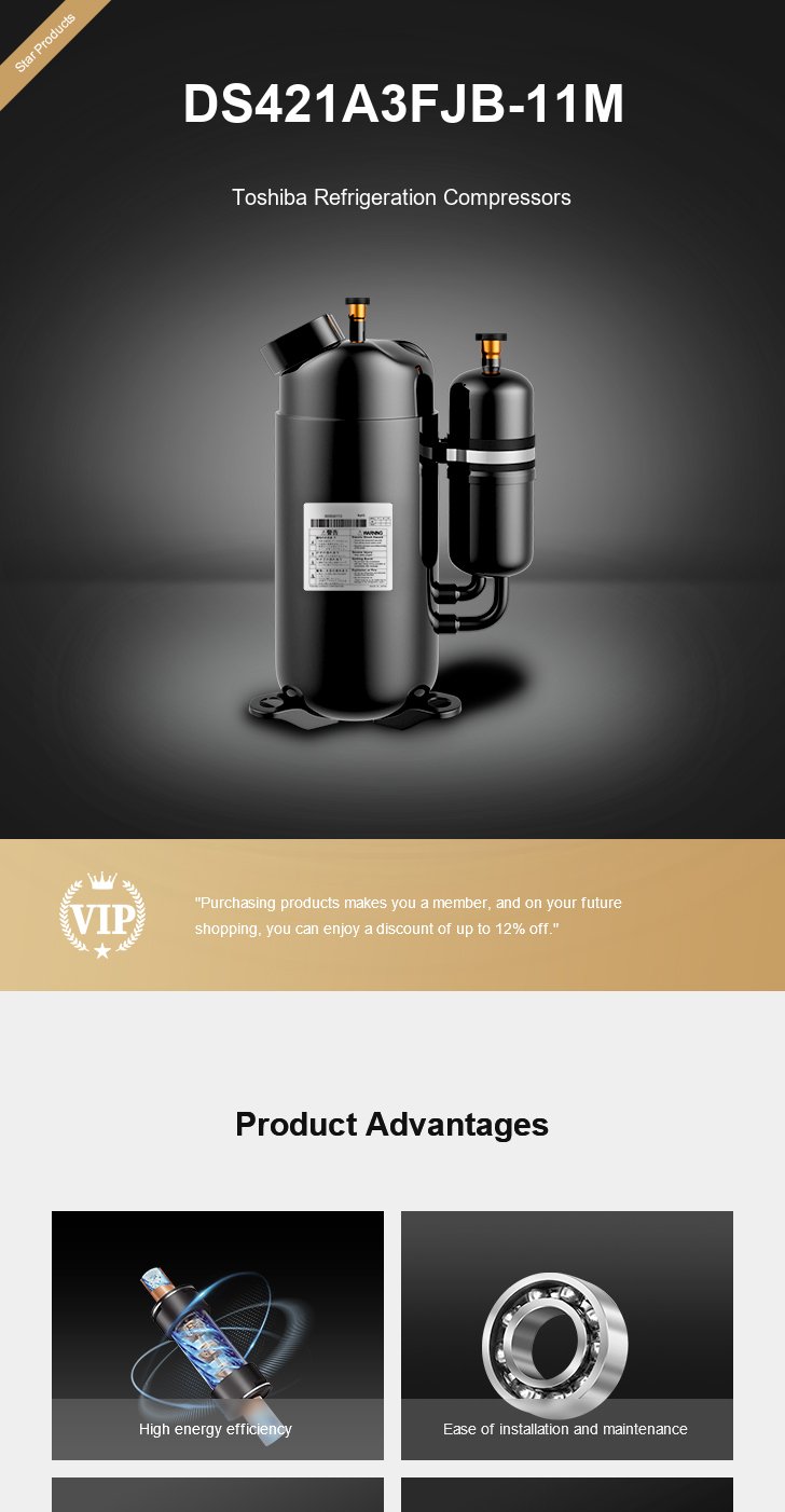 Toshiba Compressor DS421A3FJB-11M, technical parameters pdf, structure diagram